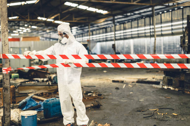 Professional Crime Scene Cleanup technician working in Albion, MI